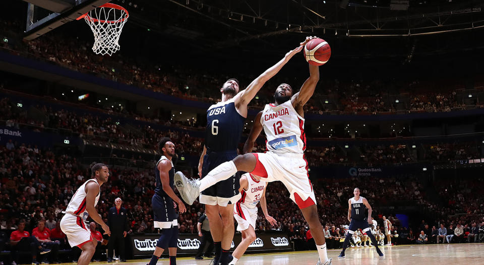 Canada struggled against Team USA's length. (Photo by Mark Metcalfe/Getty Images)