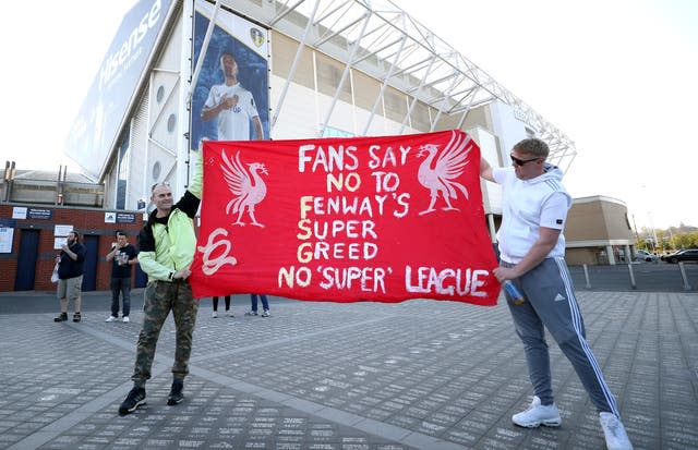 Fans were highly critical of the Super League proposals