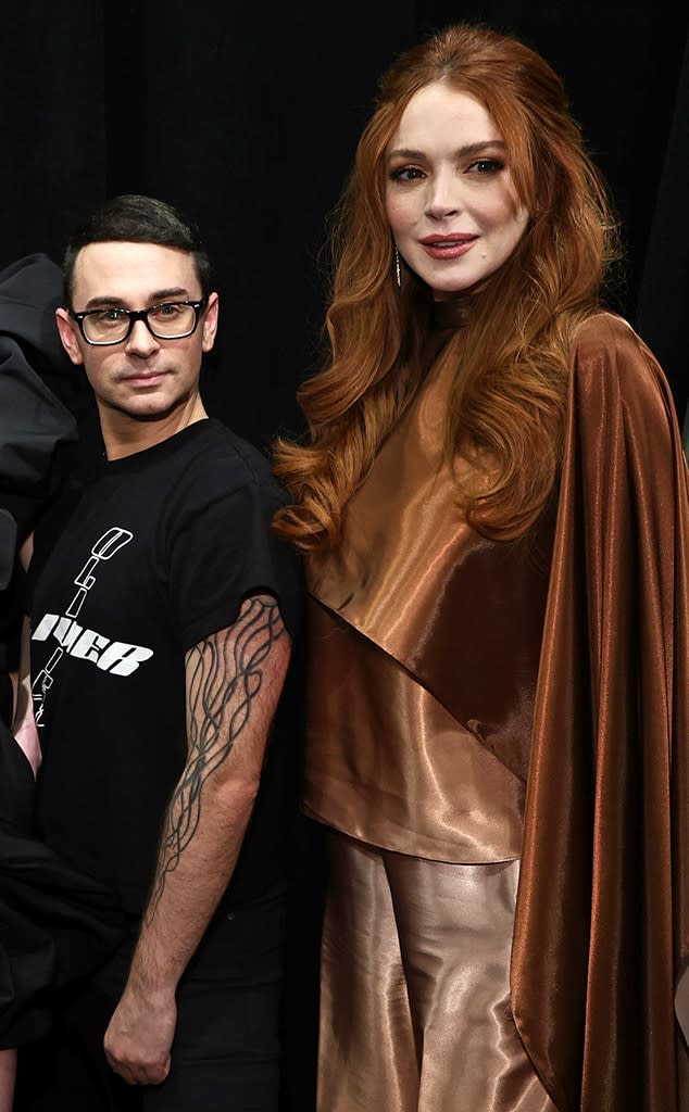 Lindsay Lohan, Christian Siriano, New York Fashion Week 2023