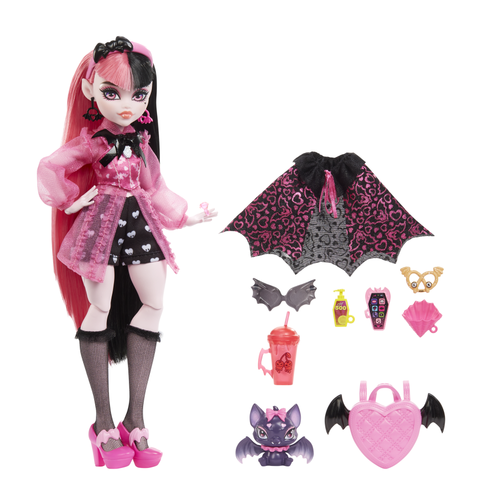 The Draculaura doll has been re-imagined to have a shorter, more curvy frame. (Photo: Mattel)