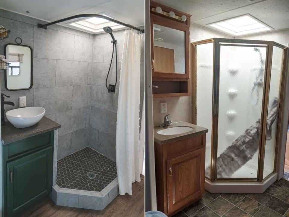 Tilbys RV Reno before and after - Copyright: The Flippin Tilbys