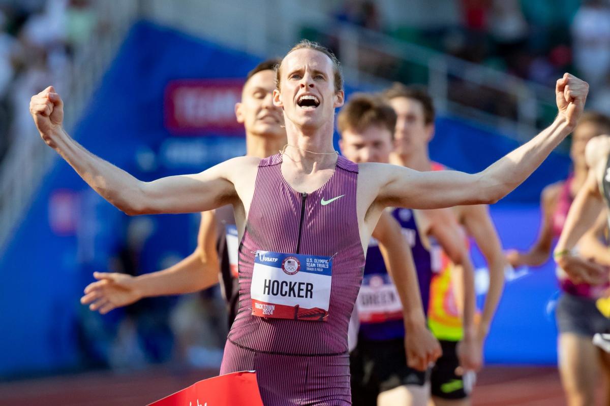 Former Duck Cole Hocker sets meet record in 1500m win at Olympic Trials