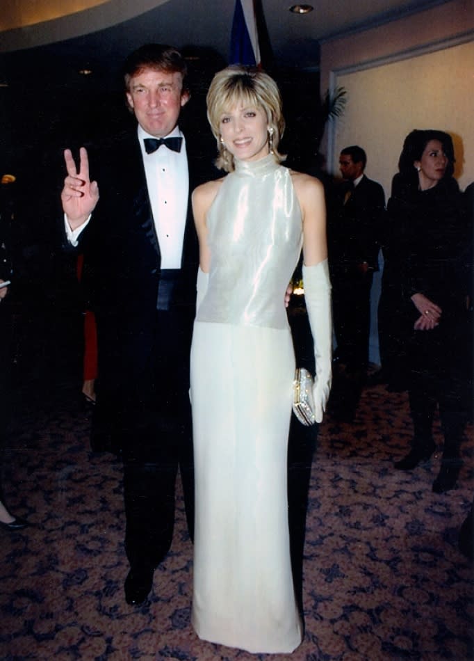  Donald Trump with his then-wife Marla Maples, mid-1990s.