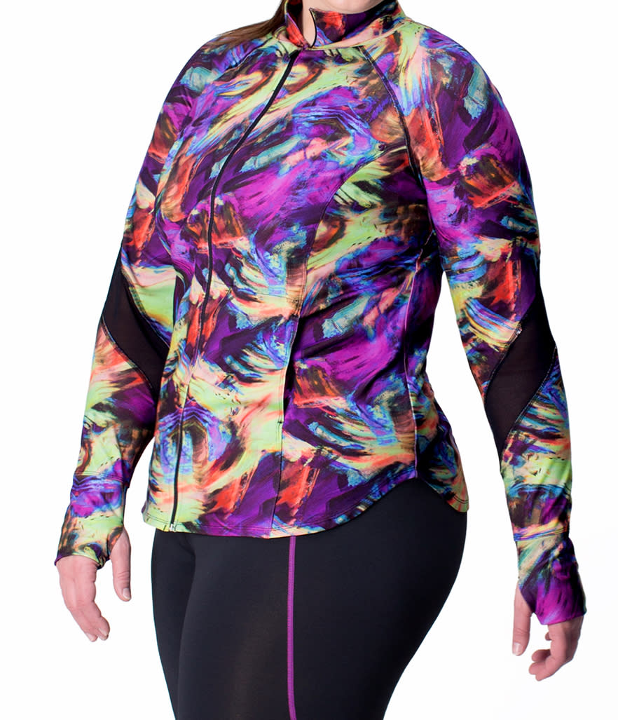 Rainbeau Angela Print Zip-Up Jacket