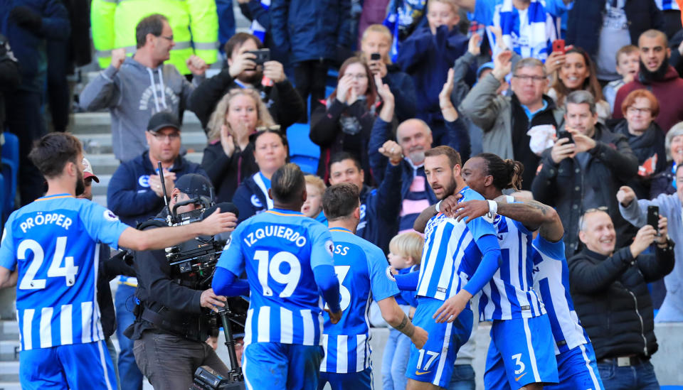 Albion altogether: Brighton haven’t struggled at all in adapting to Premier League life