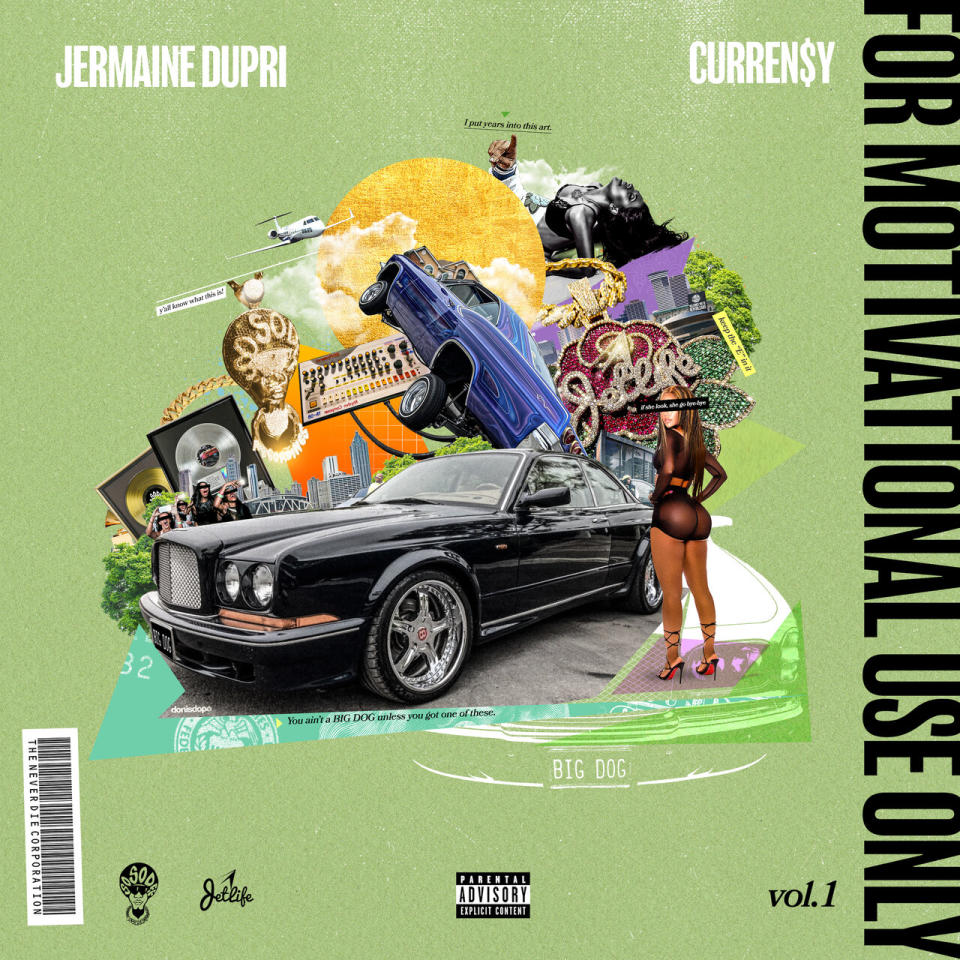 Curren$y And Jermaine Dupri 'For Motivational Use Only, Vol. 1' Album Artwork
