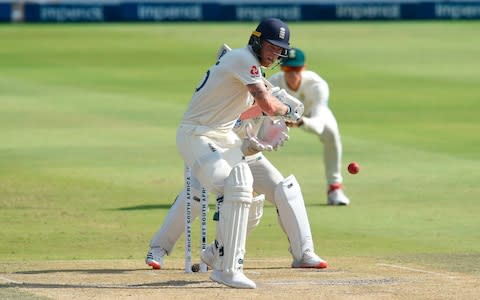 England's Ben Stokes prepares to play a shot during the third day of the fourth Test cricket match between South Africa and England at the Wanderers Stadium in Johannesburg on January 26, 2020 - Credit: AFP