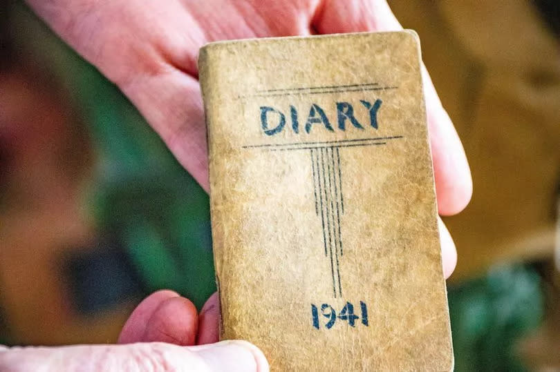 A diary of an Air Raid soldier with notes on times during the war from 1914 -Credit:SWNS