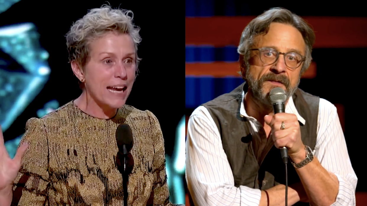  Still of Marc Maron from Netflix and Frances McDormand from the Academy Awards 