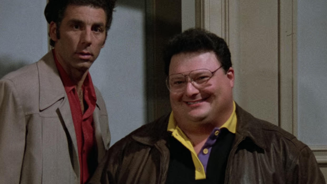  Michael Richards and Wayne Knight on Seinfeld. 