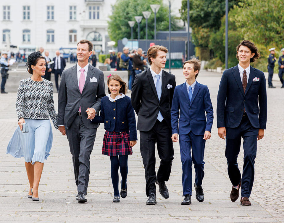 Prince Joachim, his second wife and his children