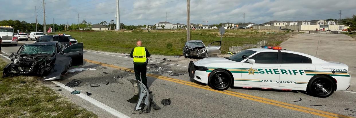 The Polk County Sheriff's Office said a Kissimmee woman was killed when her car crossed the center lane on Cypress Parkway east of Haines City and collided with another car heading in the opposite direction. The driver of the other car, a Haines City man, was seriously injured, but the Sheriff's Office said his injuries are not life threatening.