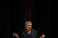 Former US Secretary of State Hillary Clinton gives a public lecture at Trinity College Dublin, Ireland June 22, 2018. REUTERS/Clodagh Kilcoyne