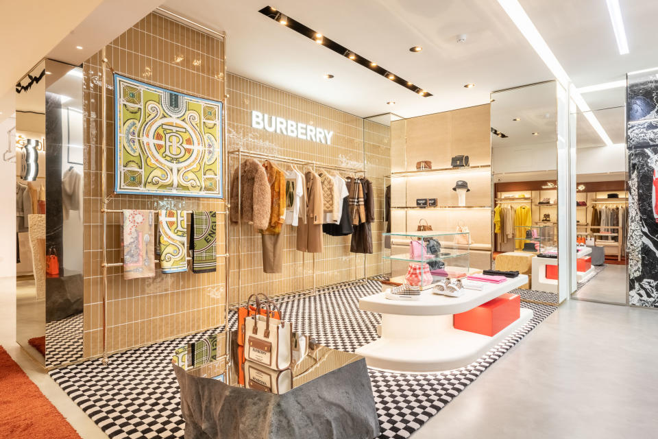 The Burberry corner at Franz Kraler. - Credit: Giuseppe Ghedina/Courtesy of Franz Kraler