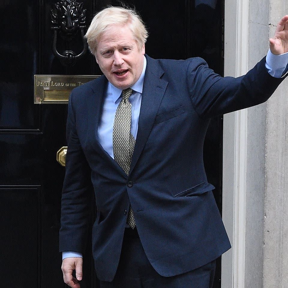 英國首相強生（Boris Johnson）在鬼門關前走一遭後首度受訪談對抗新冠肺炎的過程。   圖/翻攝自強生臉書（資料照）