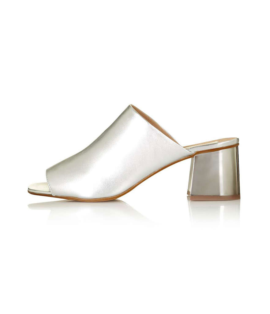 Topshop Nordic Peep-Toe Mules