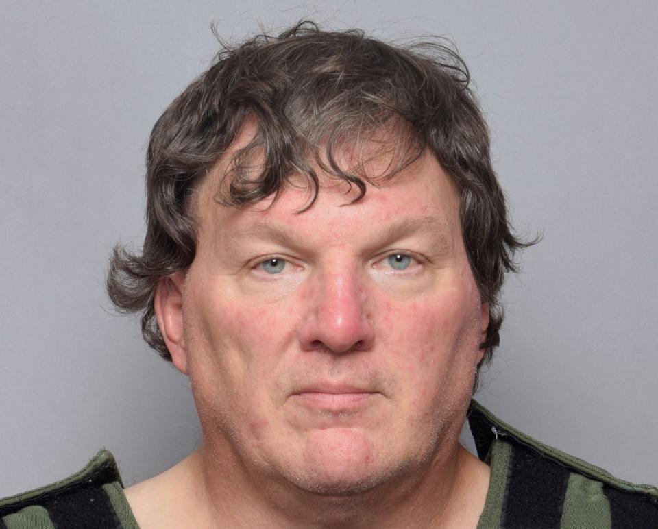 This booking image provided by Suffolk County Sheriff’s Office, shows Rex Heuermann, a Long Island architect who was charged Friday, July 14, 2023, with murder in the deaths of three of the 11 victims in a long-unsolved string of killings known as the Gilgo Beach murders. (AP)
