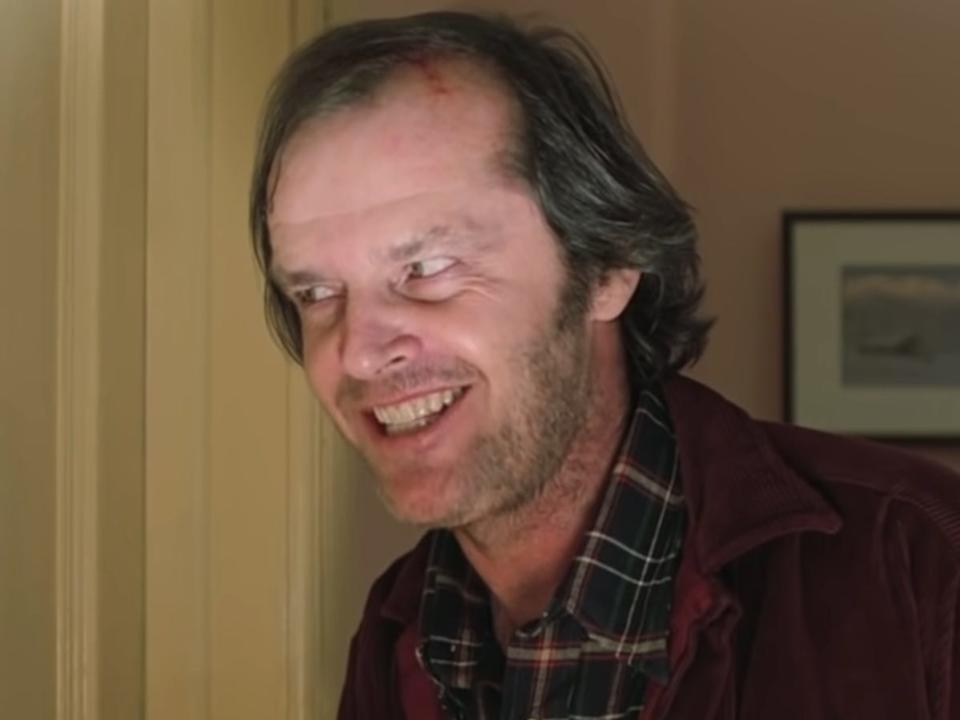 Jack Nicholson in "The Shining."