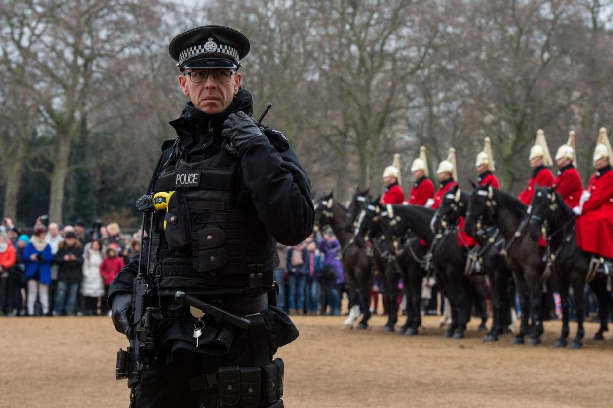 An armed police escort is being deployed to protect the Queen's Household Cavalry during ceremonial duties (file photo): Getty Images