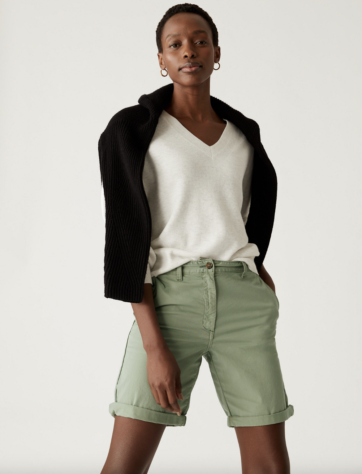 The cotton-rich shorts also have 3% elastane so they'll give a little and won't dig in uncomfortably. (Marks & Spencer)