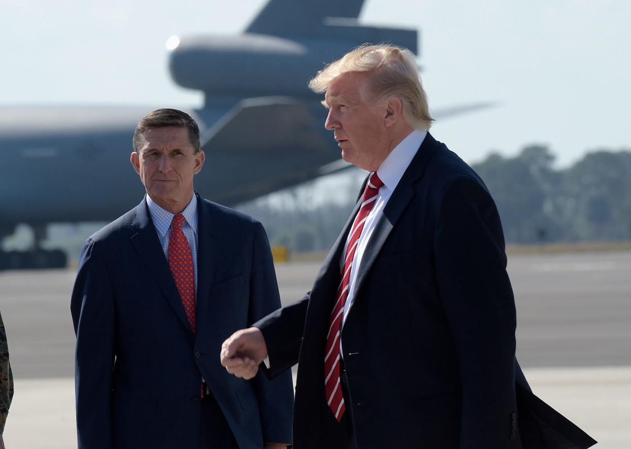 Former national security adviser Michael Flynn met with federal prosecutors on 19 occasions to help their various probes into possible connections between Russian officials and Donald Trump's presidential campaign. (Photo: ASSOCIATED PRESS)