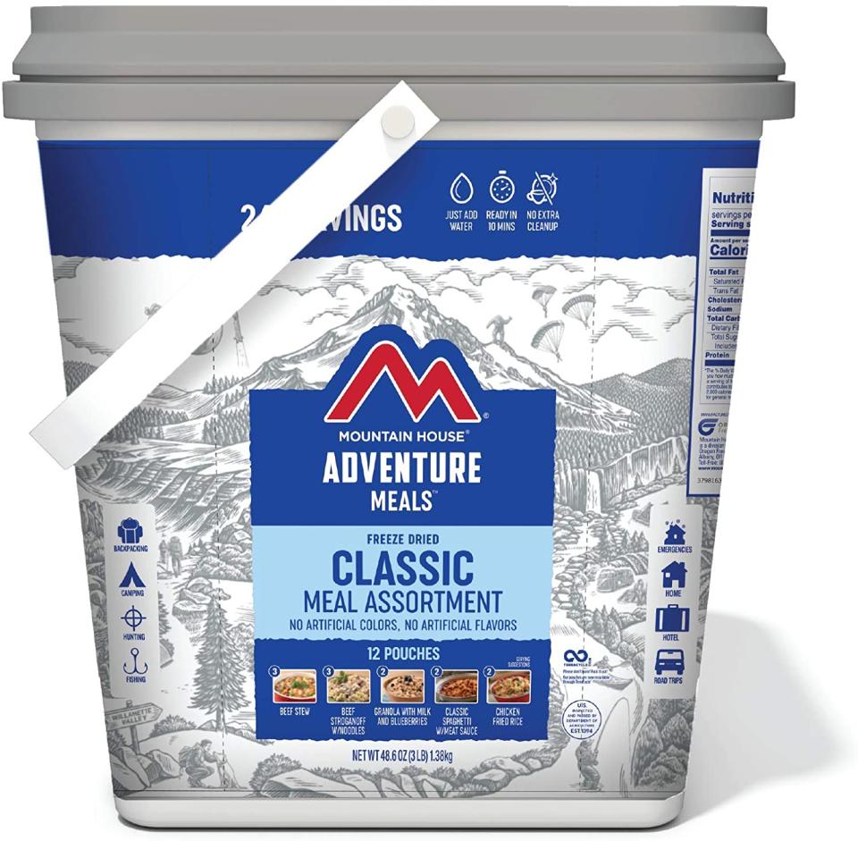 mountain house classic bucket, best emergency supplies