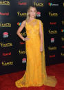 <p>Emily Blunt was a vision in yellow as she worked the red carpet. Photo: Getty </p>