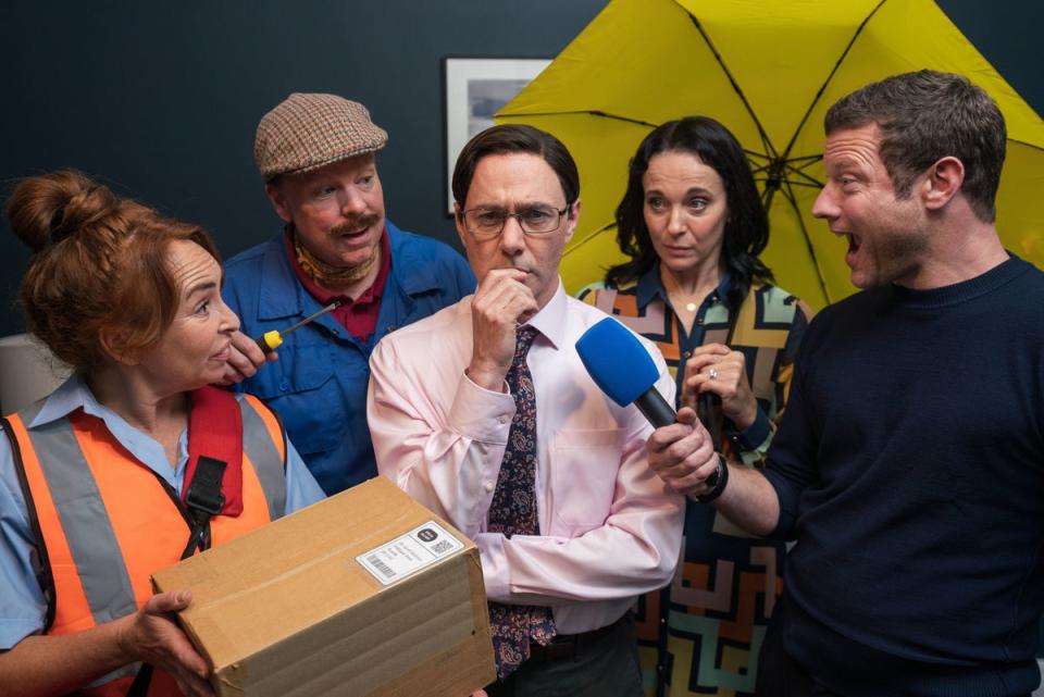 Abbington (second from right) in ‘Inside No 9’ (BBC/James Stack)