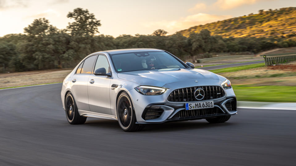 First Drive This 670 HP 2024 MercedesAMG C63 Hybrid Takes 4 Cylinders