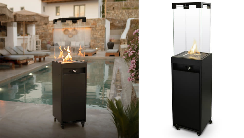 Introduce this modern patio heater into your outdoor space. (Photo: Wayfair)