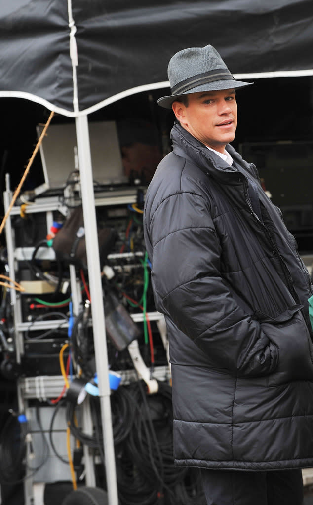 Spotted on set October 2009 Matt Damon