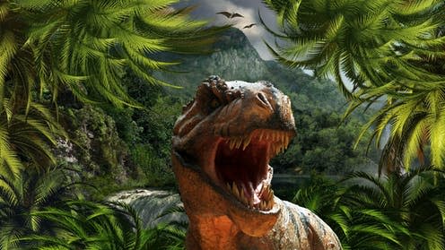 <span class="caption">Resurrecting dinosaurs might not be so easy.</span> <span class="attribution"><a class="link " href="https://pixabay.com/en/tyrannosaurus-rex-dinosaur-reptile-284554/" rel="nofollow noopener" target="_blank" data-ylk="slk:pixabay/azdude;elm:context_link;itc:0;sec:content-canvas">pixabay/azdude</a>, <a class="link " href="http://creativecommons.org/licenses/by-sa/4.0/" rel="nofollow noopener" target="_blank" data-ylk="slk:CC BY-SA;elm:context_link;itc:0;sec:content-canvas">CC BY-SA</a></span>