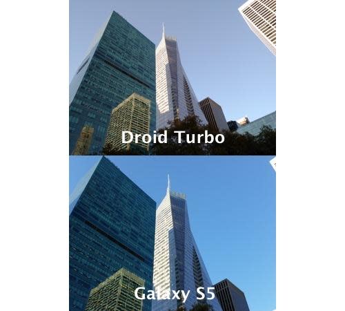 Comparison of photos taken with Motorola Droid Turbo and Galaxy S5