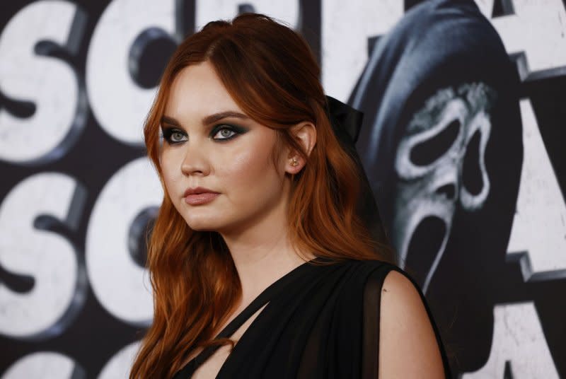 Liana Liberato arrives on the red carpet at the world premiere of "Scream VI" at AMC Lincoln Square on March 6 in New York City. File Photo by John Angelillo/UPI