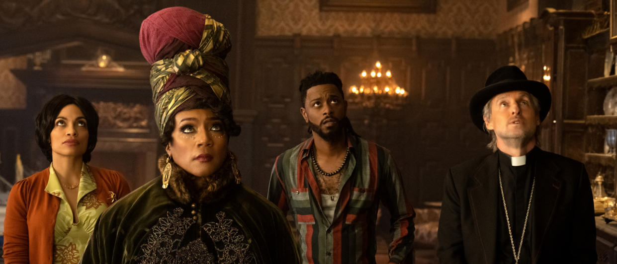  Tiffany Haddish, LaKeith Stanfield, Owen Wilson and Rosario Dawson in Haunted Mansion  