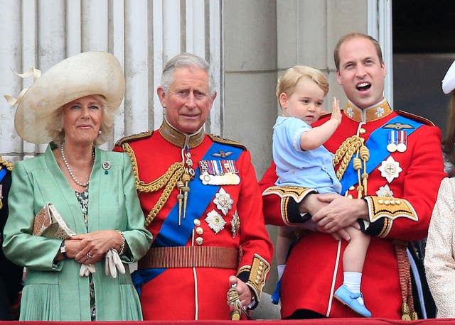 Charles with grandson Prince George