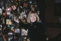 <p>Clinton spoke of her hope that the American people "have an understanding of what this season is about," as she stood in front of the 18-foot East Room tree trimmed with decorations made by <a href="https://www.nytimes.com/1994/12/06/us/a-subdued-hillary-clinton-amid-holiday-decor.html" rel="nofollow noopener" target="_blank" data-ylk="slk:American artists and school children;elm:context_link;itc:0;sec:content-canvas" class="link ">American artists and school children</a>. </p>