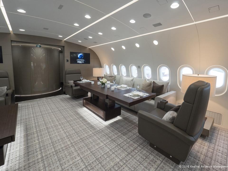 Inside Kestrel's BBJ 787.