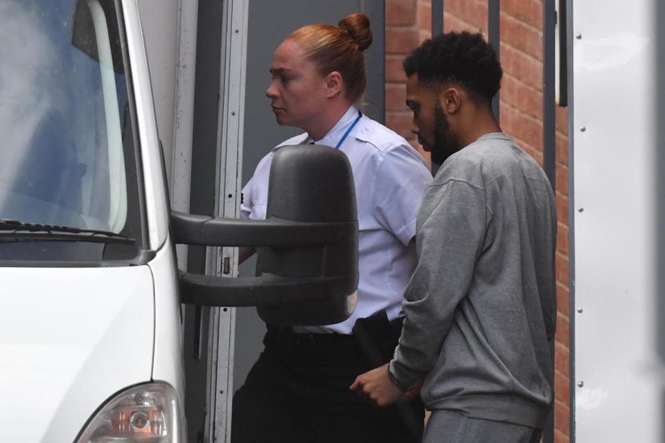 Wesley Streete was led away from North Staffordshire Justice Centre after he was charged (PA)