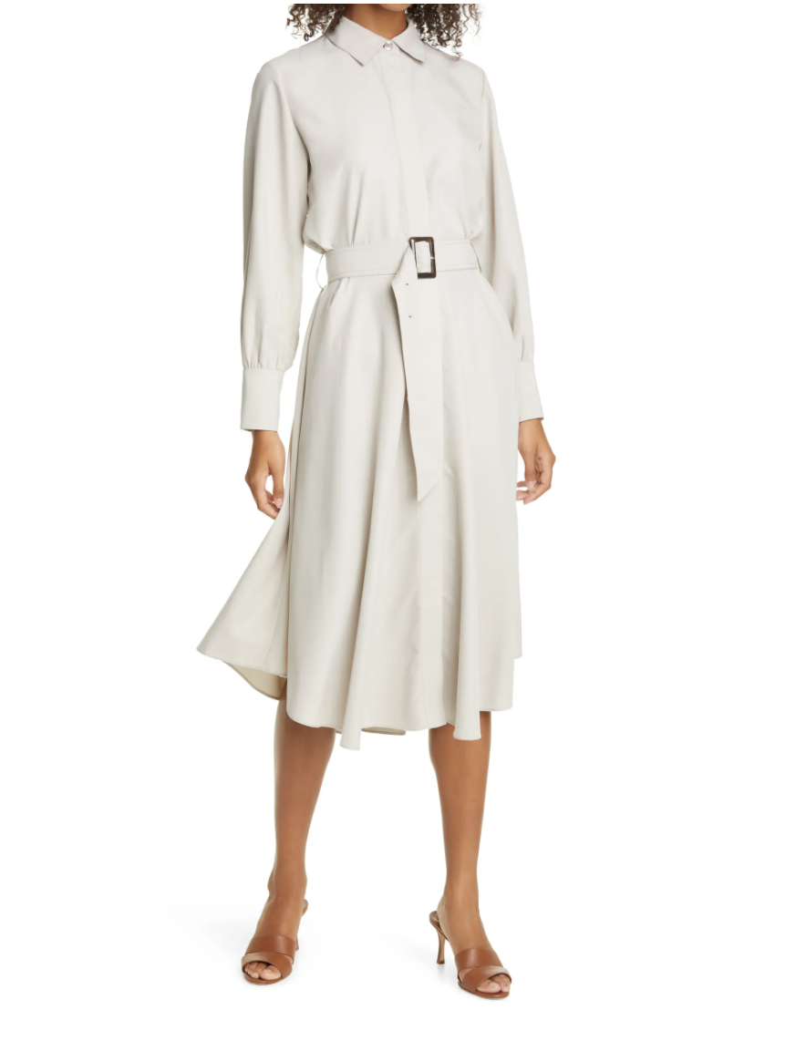 Club Monaco Curved Hem Belted Shirtdress- Nordstrom, $169 (originally $279) 