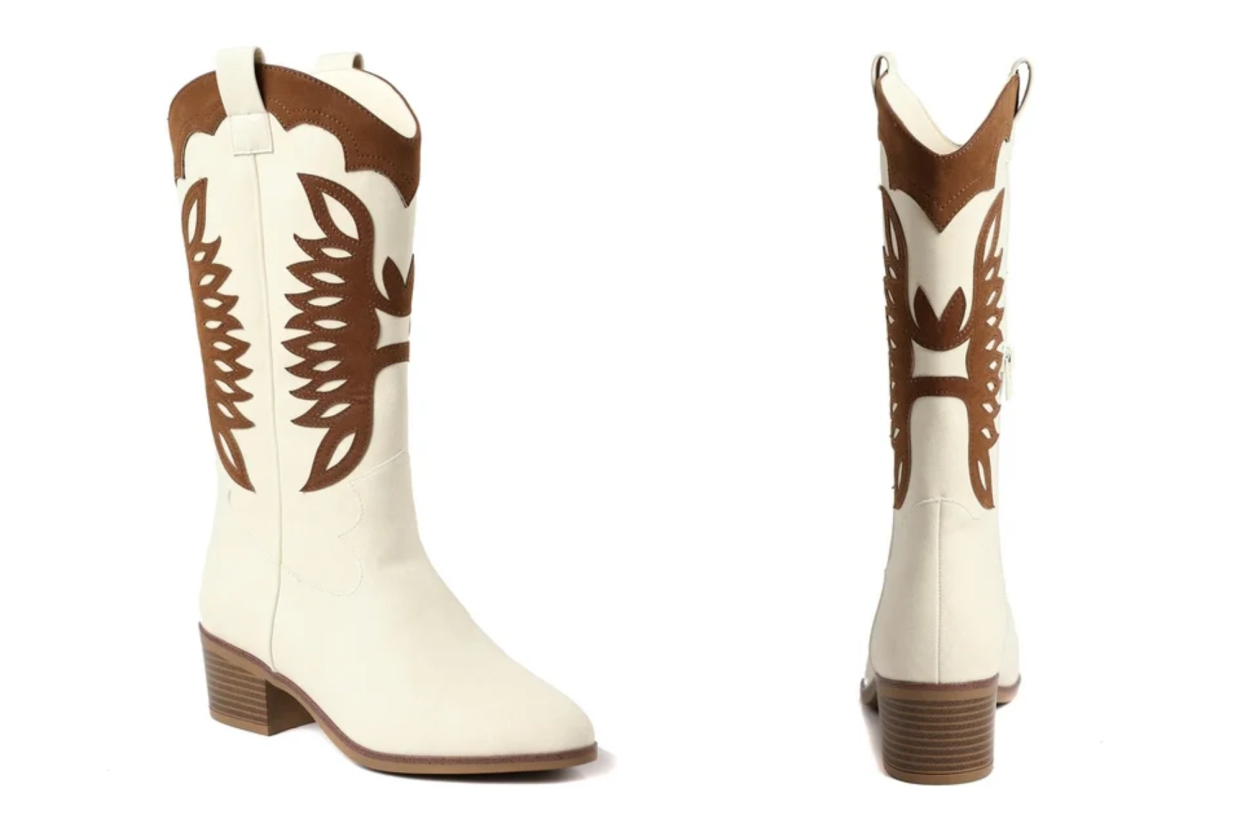 The Pioneer Woman Eagle Stitched Western Boot