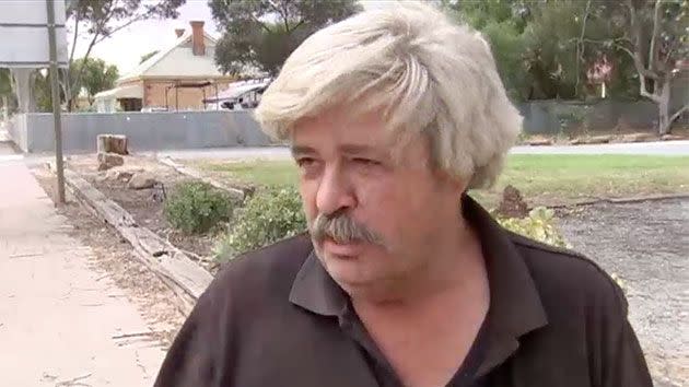 Hamley Bridge resident, Paul Vogue has told media of the horrendous fireball sweeping SA. Photo: ABC news