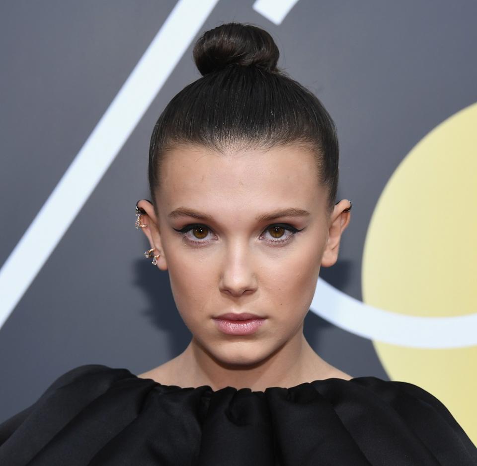 Ariana Grande freaked out over Millie Bobby Brown’s Golden Globes look