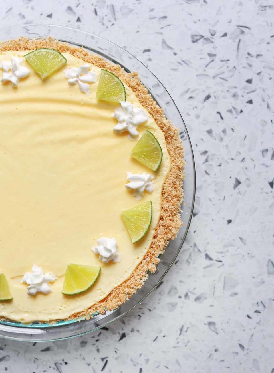 A key lime pie.