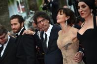 The jury arrives: Joel Coen (C) with (fromL) Mexican director Guillermo del Toro, US actor Jake Gyllenhaal, French actress Sophie Marceau and Spanish actress Rossy de Palma