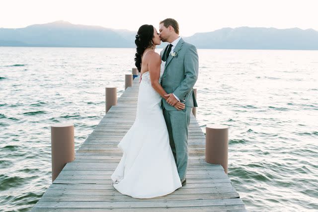 <p>Courtney Arron Photography</p> Jessica and Matt Grime on their wedding day