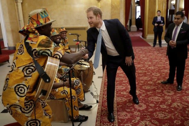 The Duke of Sussex addressed the crowd at the Commonwealth Youth Roundtable on Wednesday.