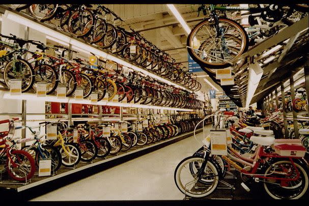 The bike aisle in Toys 