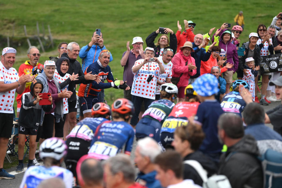 Crowds were everwhere cheering on the racers