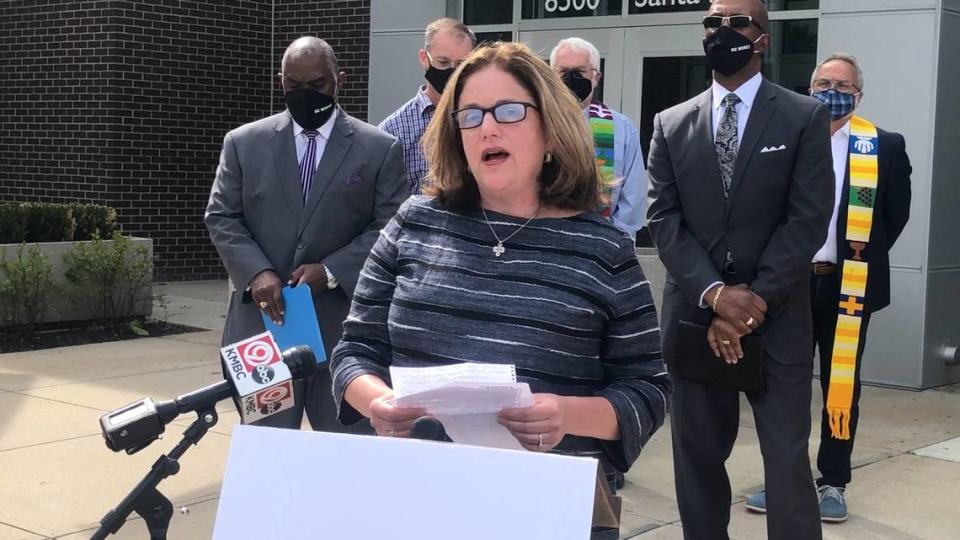 Sheila Albers has been a vocal critic of the Overland Park Police Department since an officer shot and killed her 17-year-old son, John, in 2018.